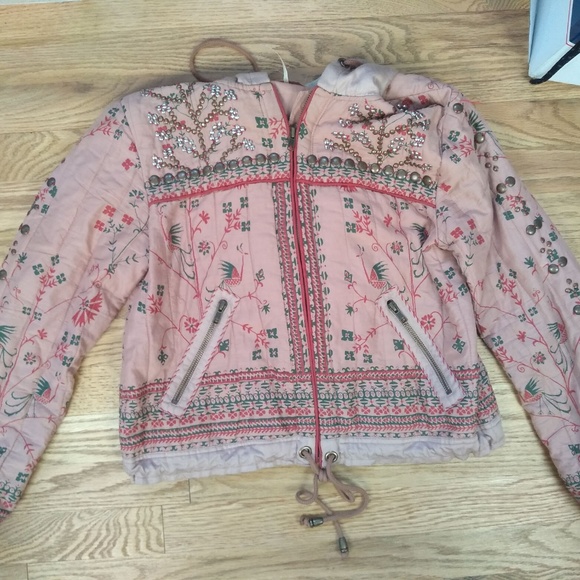 Free People Hooded Drawstring Jacket XS - Picture 5 of 6